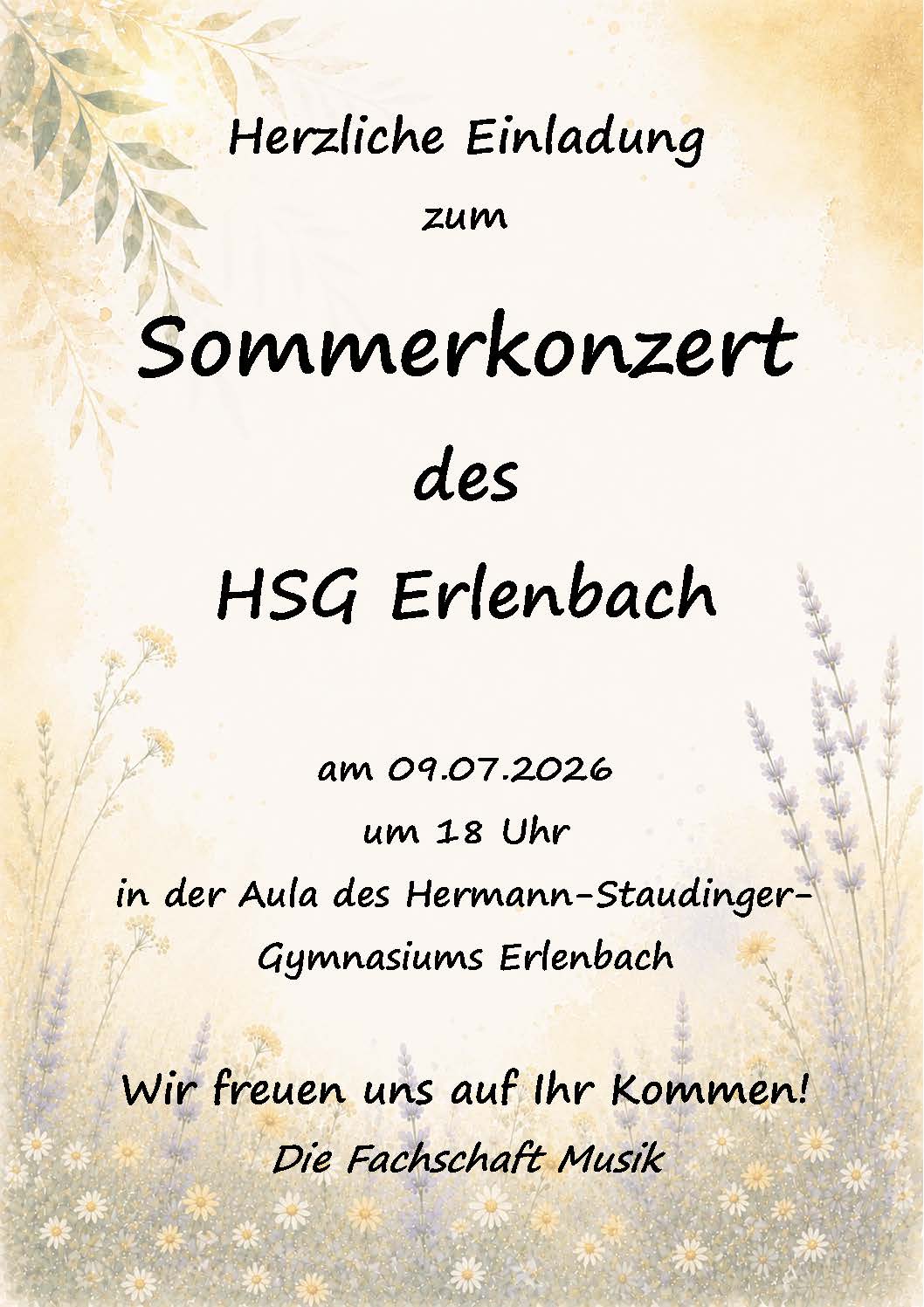 Plakat Sommerkonzert 1